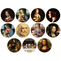 Moeda Leonardos Da Vincis Anime 4 cm de ferro 385g 11 unidades/lote