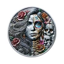 Moeda Mecânica Esqueleto Em Ouro Com Revestimento De Ouro, Souvenir Artesanal Para Decoração De Casa