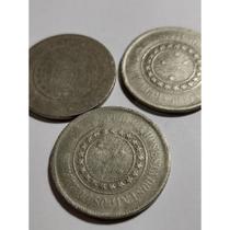 moedas antigas para coleção escarça no estado 3 moedas - Moeda antiga