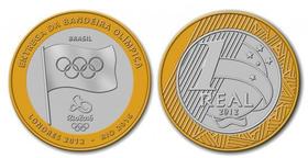 moedas bandeira olímpica, atletismo, golfe, vela, futebol, voleibol, box e judô 8 Moedas - Moedas Raras