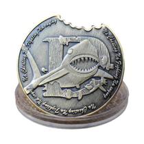 Moedas Colecionáveis De Tubarão Em Bronze Medalhões Comemorativos De Animais Não-Monetários Moedas Colecionáveis De Tubarão Em Bronze Medalhões Comemorativos De Animais Não-Monetários