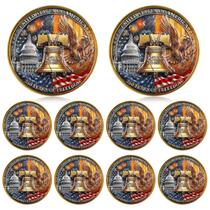 Moedas Comemorativas do 250º Aniversário Highergo 10 Peças Moedas Comemorativas do 250º Aniversário Highergo 10 Peças