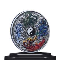 Moedas de anime e medalhas comemorativas de quatro criaturas míticas Moedas de anime e medalhas comemorativas de quatro criaturas míticas