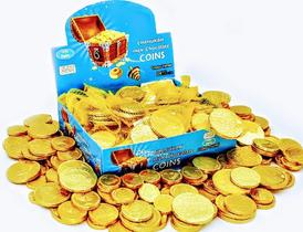 Moedas de chocolate Lieber's para Hanucá 24 saquinhos Moedas de chocolate Lieber's para Hanucá 24 saquinhos