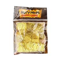 Moedas De Tesouro Pirata De Halloween Em Ouro E Prata 100PCS 37cm Suprimentos Para Festas Ornamento
