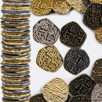 Moedas piratas de metal inovadoras Beverly Oaks Spanish Doubloon