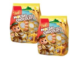 Moedas Sabor Chocolate Bel 500g - 2 Pacotes Moedas Sabor Chocolate Bel 500g - 2 Pacotes