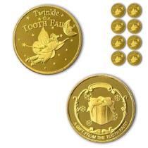 Moedas Tooth Fairy Coins NLR FUN Classic em liga de zinco dourada (8 unidades) Moedas Tooth Fairy Coins NLR FUN Classic em liga de zinco dourada (8 unidades)
