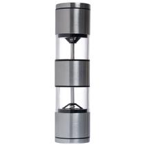 Moedor 2 em 1 Sal e Pimenta em acrilico e Inox -L Hermitage Moedor 2 em 1 Sal e Pimenta em acrilico e Inox -L Hermitage