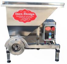Moedor B98 com Alimentador Automático capac. 1000kg/h p/ mesa em Aço Inox 304 - Inox-Design