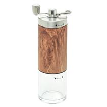 Moedor Café Aço Inox Manual Com Estampa Madeira 5x5x17Cm - WOLFF