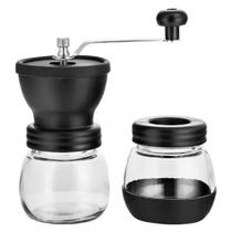 Moedor Café Manual Cerâmica Vidro Reservatório Com Regulagem Moedor Café Manual Cerâmica Vidro Reservatório Com Regulagem