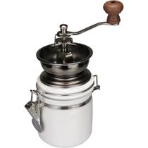 MOEDOR CAFÉ MANUAL HOMECO CERÂMICA METAL 14x8x8cm BRANCO MANUAL