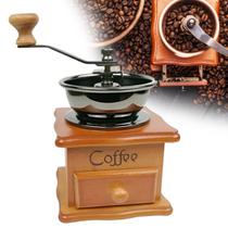 Moedor Café Manual Retrô Madeira Triturador Grãos Manivela Moedor Café Manual Retrô Madeira Triturador Grãos Manivela
