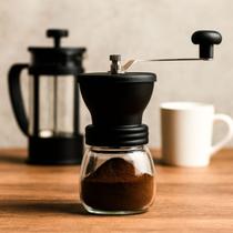 Moedor Café Portátil Cagliari Cerâmica Manual Manivela Aço