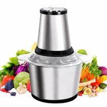 Moedor Carne Elétrico Processador Legumes Triturador Inox2l 220V / 110 V