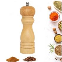 Moedor Compacto em Madeira com Engrenagem em Cerâmica 15cm Moedor Compacto em Madeira com Engrenagem em Cerâmica 15cm