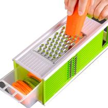 Moedor cortador de alimentos 5 em 1 de frutas e vegetais com aço inoxidável Moedor cortador de alimentos 5 em 1 de frutas e vegetais com aço inoxidável