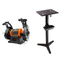 Moedor de bancada WEN BG4260 2.1A 150 mm de velocidade única com suporte Moedor de bancada WEN BG4260 2.1A 150 mm de velocidade única com suporte
