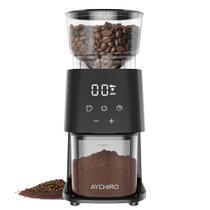 Moedor de café Burr Moinho de rebarbas ajustável elétrico AYCHIRO Moedor de café Burr Moinho de rebarbas ajustável elétrico AYCHIRO