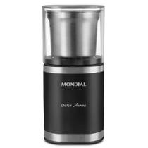 Moedor de café e grãos elétrico 180W em aço inox Dolce Arome - MCF-01-BI (110V)