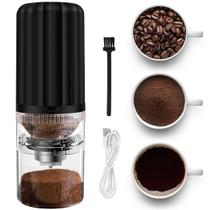 Moedor de Café Elétrico Inox Sem Fio Recarregável USB Tritura Grãos Café Nozes Feijão Automático - XDX