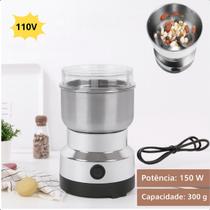 Moedor de Café Inox 110V Para Coado e Espresso