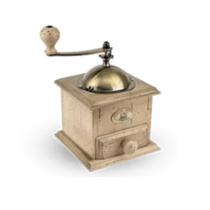 Moedor De Café Manual Antigo Em Madeira Envelhecida 21Cm - Art Home