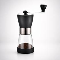 Moedor de Café Manual em Inox e Vidro com Ajuste de Moagem Moedor de Café Manual em Inox e Vidro com Ajuste de Moagem