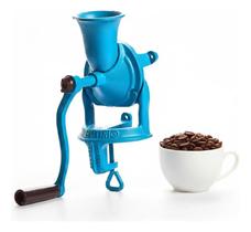 Moedor de café manual grãos b03 botini azul botimetal