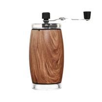 Moedor de Café Manual Inox com Recipiente Cor de Madeira
