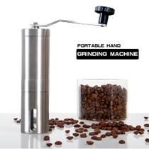 Moedor de Café Manual Mini - Aço Inoxidável Prateado para Café Artesanal