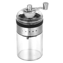 Moedor De Café Manual Moinho de Cerâmica Com Ajuste De Moagem Recipiente de Vidro Premium