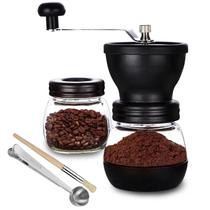 Moedor de café manual PARACITY Ceramic Burr com 2 frascos de vidro