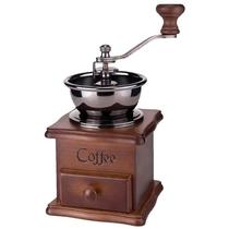Moedor de café manual retrô com gaveta 9,7x9,7x19,5