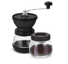 Moedor de Café Manual Vidro e Silicone Preto - Mimo Style