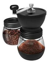Moedor De Café Manual Vidro Silicona Com Regulagem
