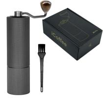 Moedor de Café Triturador Grãos Gourmet Manual Profissional Ajustável Com Pincel Cozinha Portátil