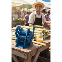 Moedor de Cana Manual P-60: Caldo Fresco 20L/H Ferro Fundido