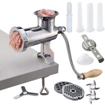 Moedor de carne CAM2 Heavy Duty Manual em Aço Inoxidável 10 Moedor de carne CAM2 Heavy Duty Manual em Aço Inoxidável 10