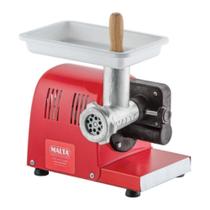 Moedor De Carne Elétrico Bivolt Bandeja Funil Restaurantes Hotéis Queijos Grãos Vermelho Malta Disco 8mm Leve Fácil