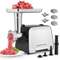 Moedor de carne elétrico CHEFFANO Life em aço inoxidável 2000W Moedor de carne elétrico CHEFFANO Life em aço inoxidável 2000W