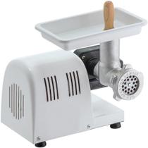 Moedor de Carne Elétrico Malta Boca 5 Branco com Extrusora para Massas Bivolt Moedor de Carne Elétrico Malta Boca 5 Branco com Extrusora para Massas Bivolt