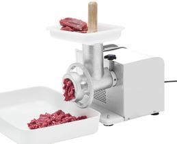 Moedor de carne extrusor de massas embutidos biscoito elétrico boca 8 branco - AND Moedor de carne extrusor de massas embutidos biscoito elétrico boca 8 branco - AND