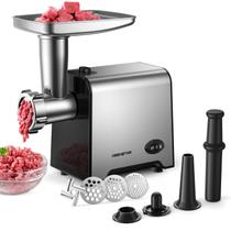 Moedor de Carne KEENSTAR 450W em Aço Inoxidável com Kit de 3 Discos
