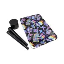 Moedor de Ervas 40mm 4 Camadas com Bandeja e Estojo Metálico