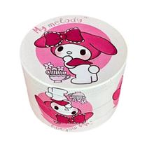 Moedor De Ervas Metálico Manual Kuromi Hello Kitty De 2 Polegadas Com 4 Camadas, Acessórios Para