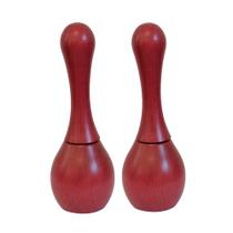 Moedor de Especiarias Maracas de Madeira de Faia 23 cm (Vermelho, Kit com 2) Moedor de Especiarias Maracas de Madeira de Faia 23 cm (Vermelho, Kit com 2)
