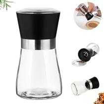 Moedor de Especiarias Triturador Temperos Vidro Manual Gourmet Moedor de Especiarias Triturador Temperos Vidro Manual Gourmet