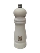 Moedor de Madeira Branco Pimenta Temperos de Cozinha 15cm